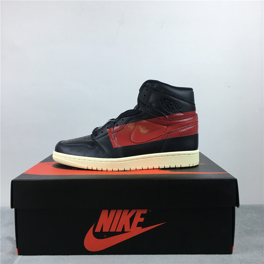 2019 Air Jordan 1 Retro High OG Couture Defiant Black Red - Click Image to Close